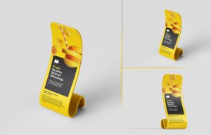 Free Snake Display Stand Mockup PSD Set