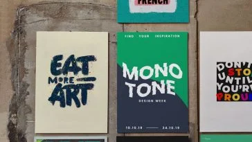 Free Street Wall Poster Mockup PSD