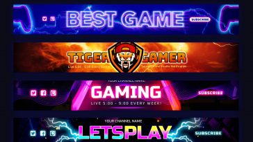 Free Youtube Gaming Banner Templates