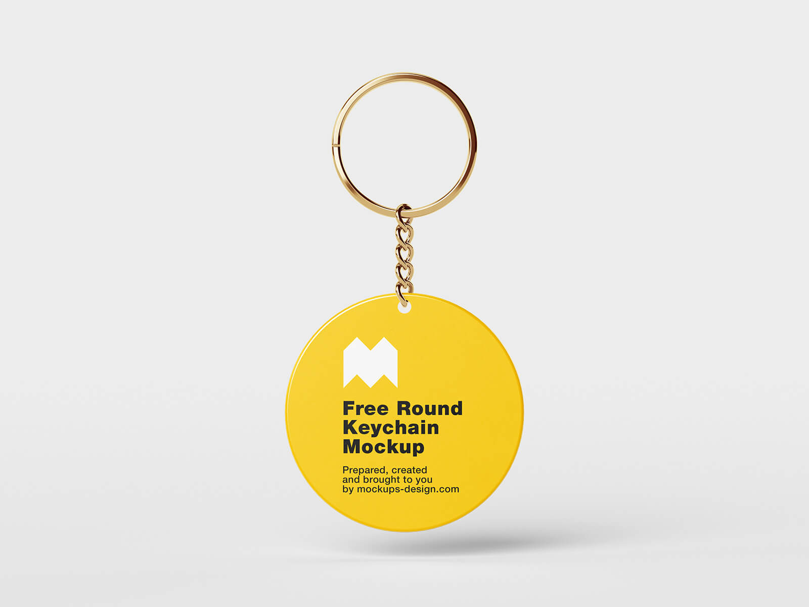 4 Free Round Key Ring / Keychain Mockup PSD Files