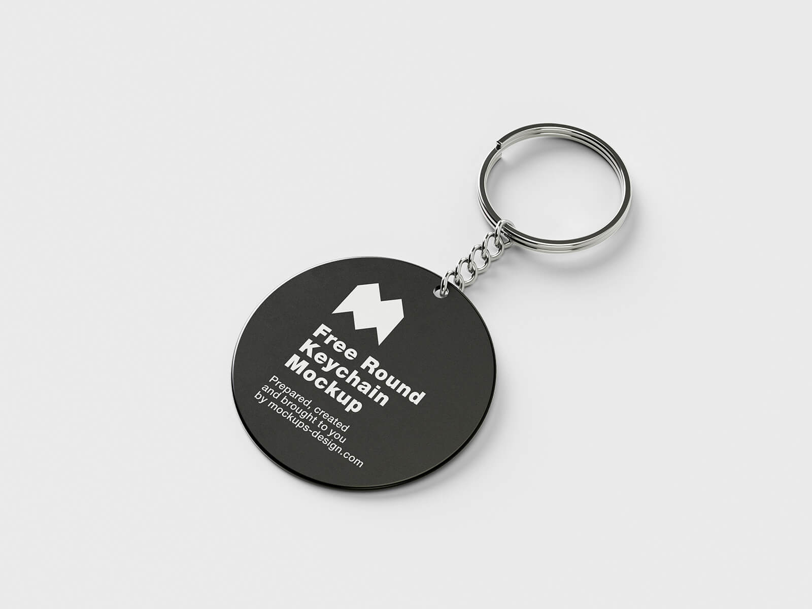 4 Free Round Key Ring / Keychain Mockup PSD Files