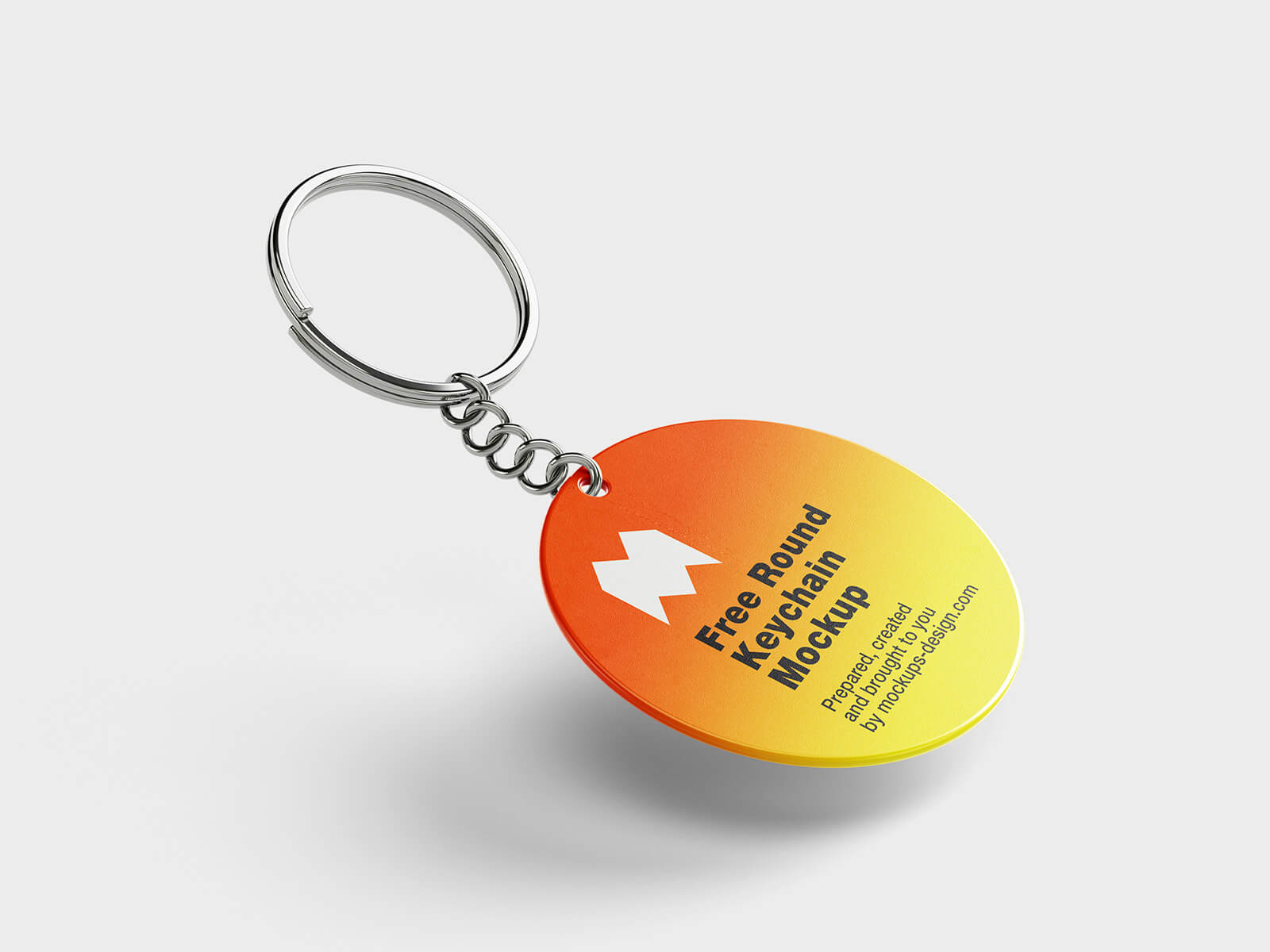 4 Free Round Key Ring / Keychain Mockup PSD Files