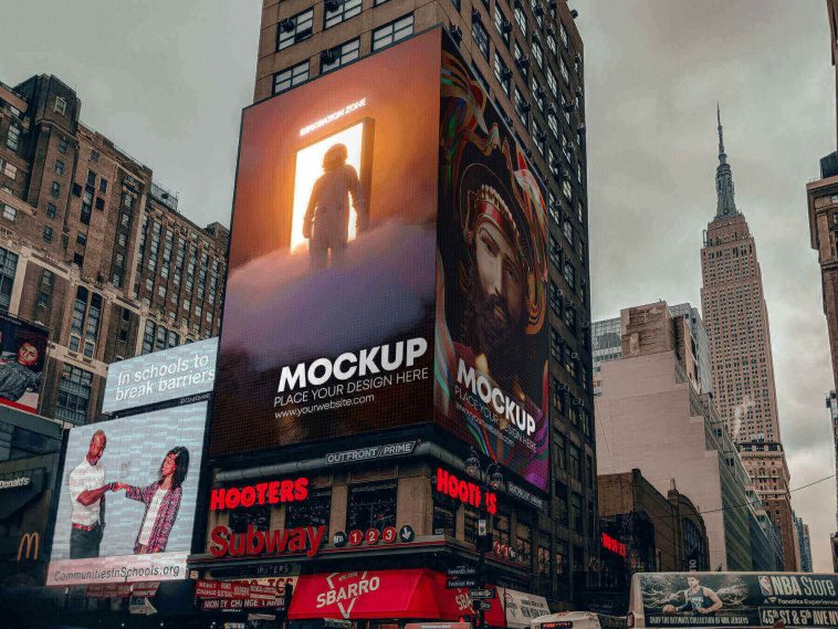 Madison Square Garden Billboard Mockup