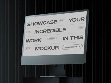 Free iMac Mockup PSD