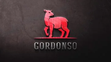Red Glass Logo Mockup