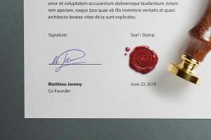 Stamp Wax Seal Mockup