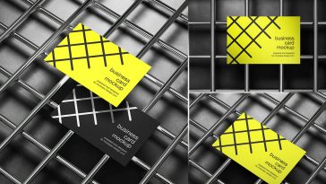 3 Free Industrial Business Card Mockup Files