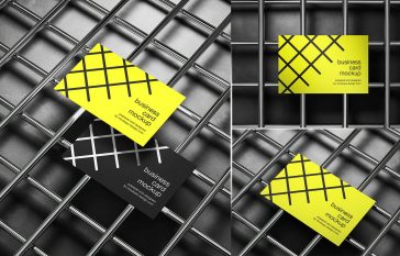 3 Free Industrial Business Card Mockup Files