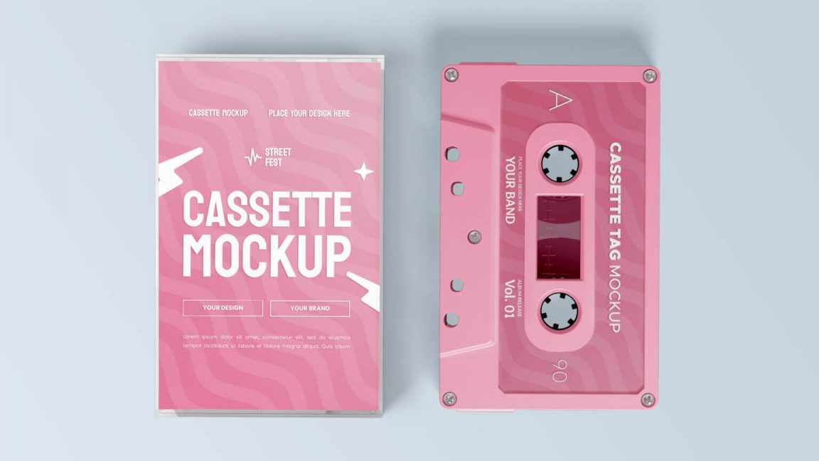 Free Cassette Tape Mockup PSD Free PSD Mockups PsFiles