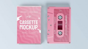 Cassette Tape Mockup PSD