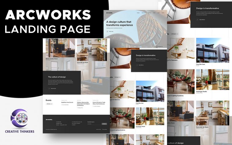 Free Architecture Firm Website Template – Arcworks