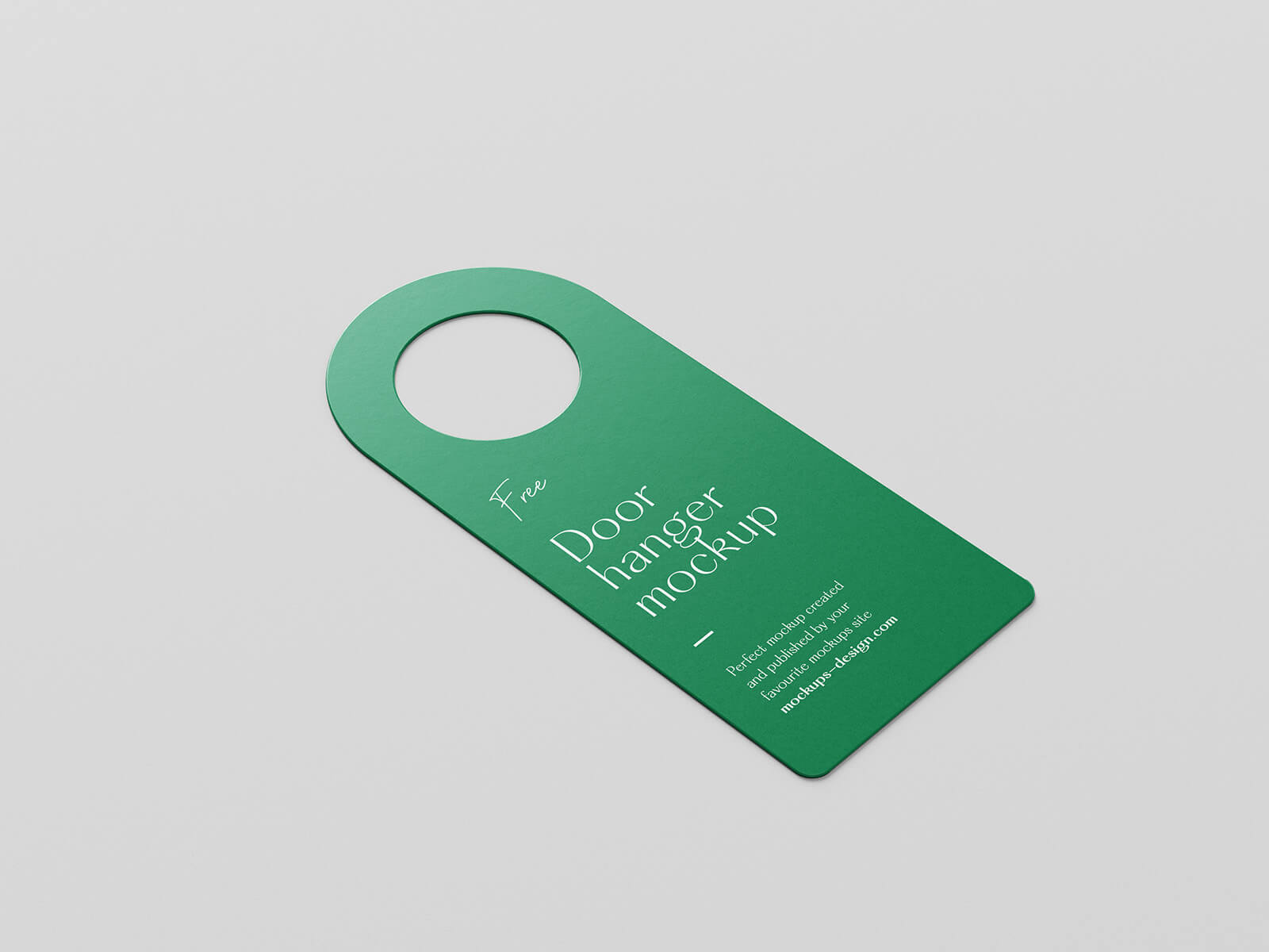 5 Free Door Hanger Mockup PSD Files