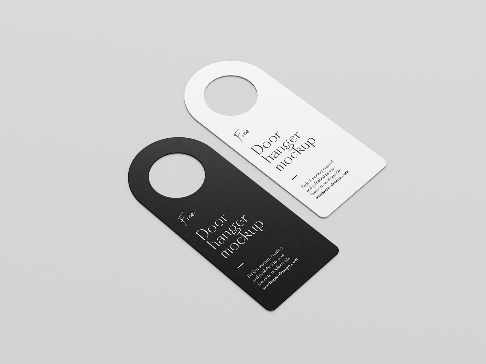 5 Free Door Hanger Mockup PSD Files