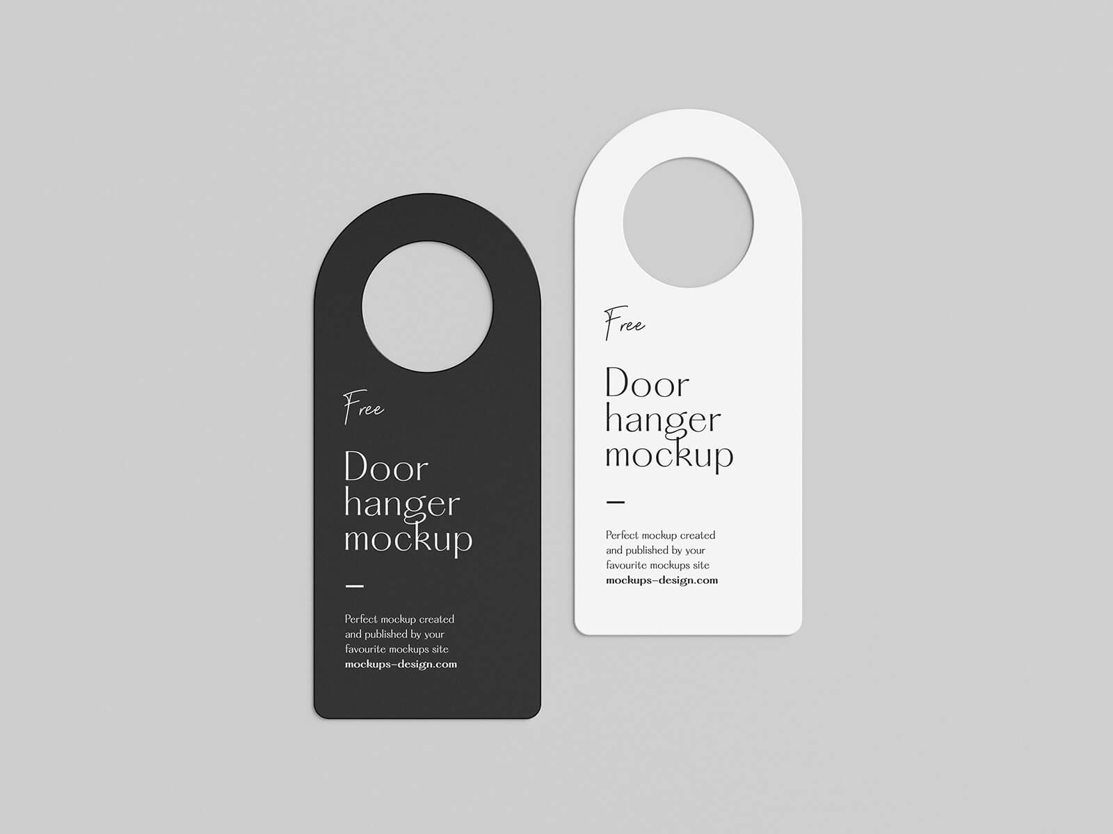 5 Free Door Hanger Mockup PSD Files
