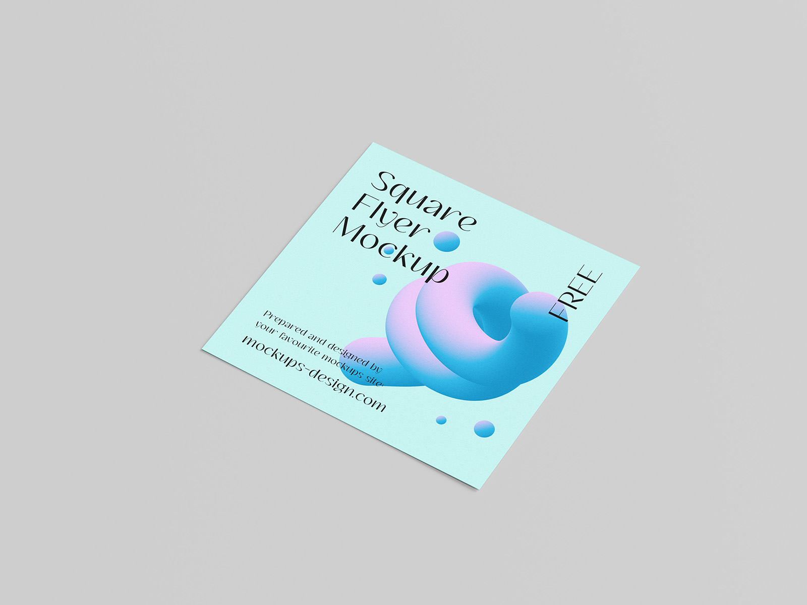 Free Square Flyer Mockup