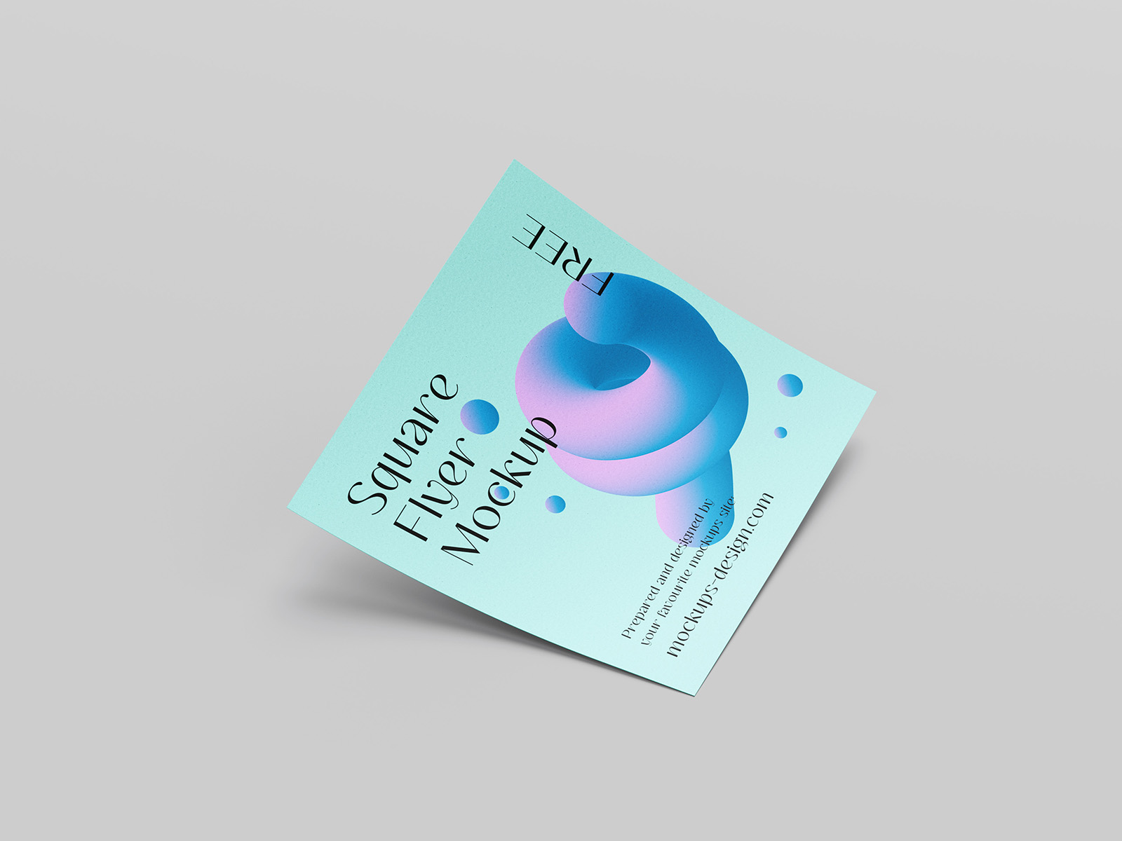 Free Square Flyer Mockup