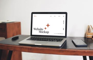 Free MacBook Mockup PSD