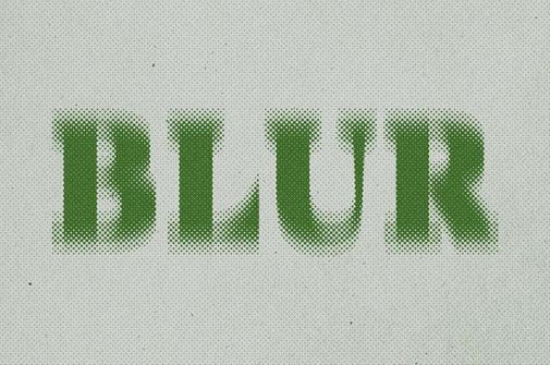 Blurred Dots Text Effect