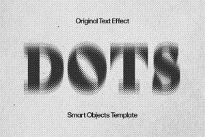 Blurred Dots Text Effect