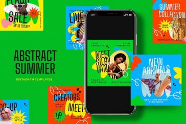 Abstract Summer Instagram Templates