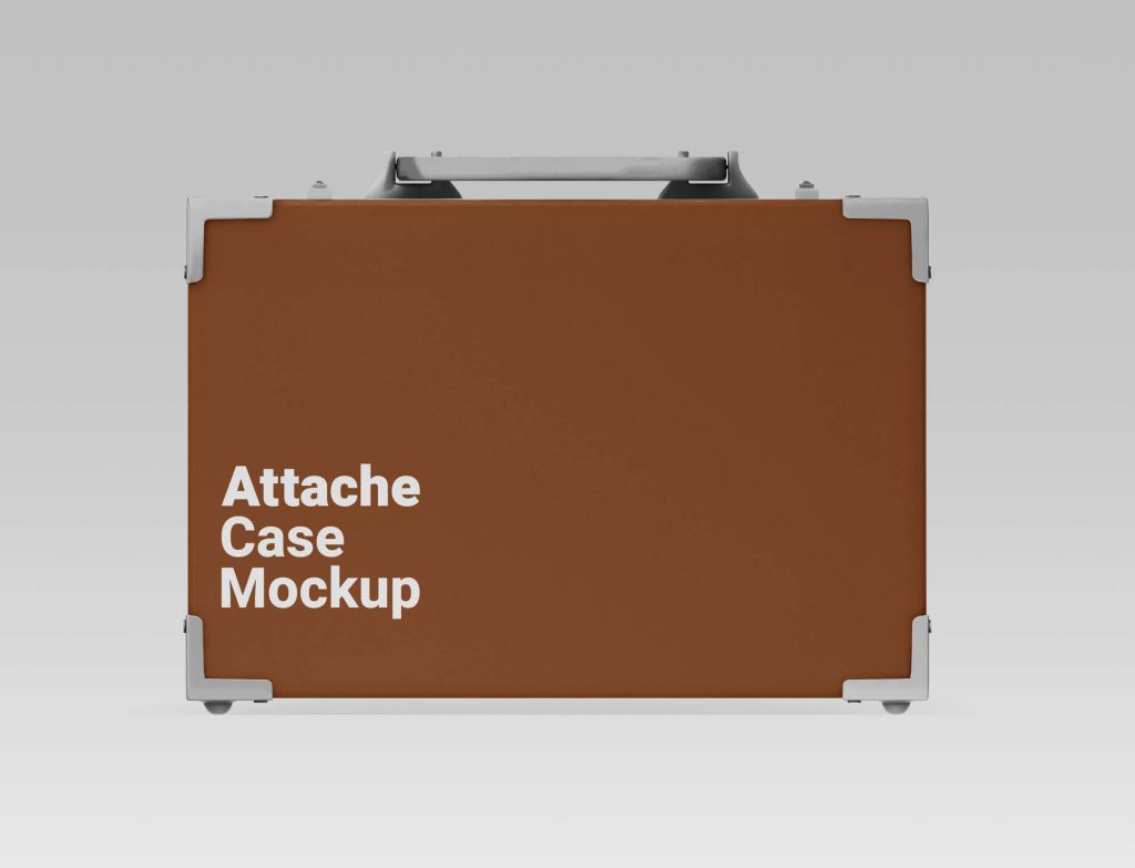 Free Attaché Briefcase Mockup PSD Set