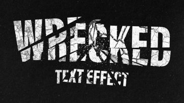 Broken Text Effect