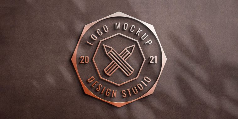 Free Bronze Sign Logo Mockup PSD - PsFiles