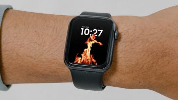 Free Apple Watch on Hand Mockup
