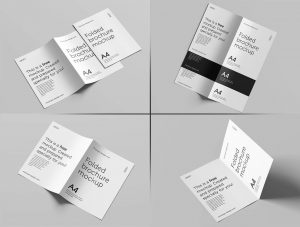 Free Bi-Fold Brochure Mockup