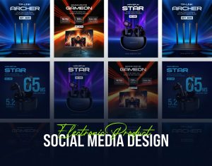 Free Electronics Gadgets Social Media Design PSD