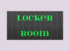 Free Locker Room Storage Cabinet Mockup PSD