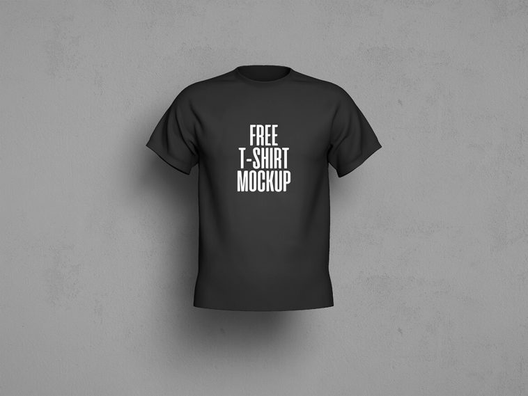 Free Short Sleeves T-Shirt Mockup - PsFiles