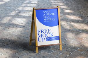 Free Snap A Frame Sign Mockup