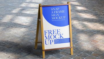 Free Snap A Frame Sign Mockup