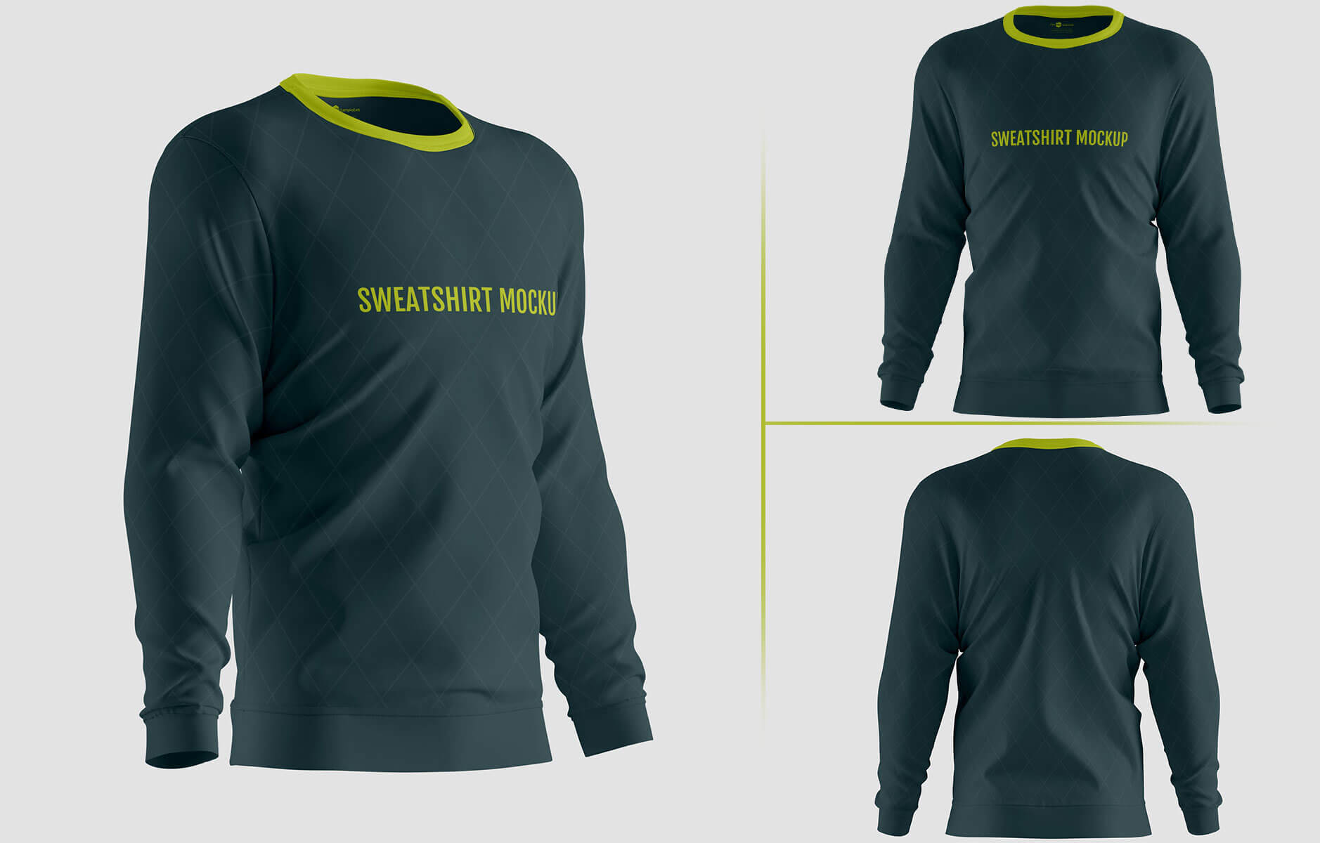 Free Sweatshirt Mockups 3 PSD files - PsFiles