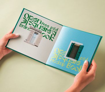 Hardcover Sleeve Book Mockup