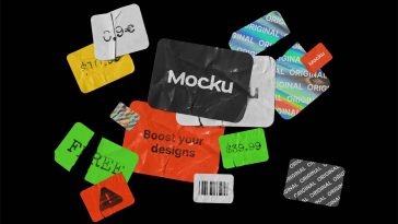 Free Pricing Sticker Mockups Pack
