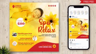Spa and Beauty Parlour Free PSD Flyer Template