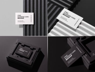 Business Cards On Styrofoam Mockup