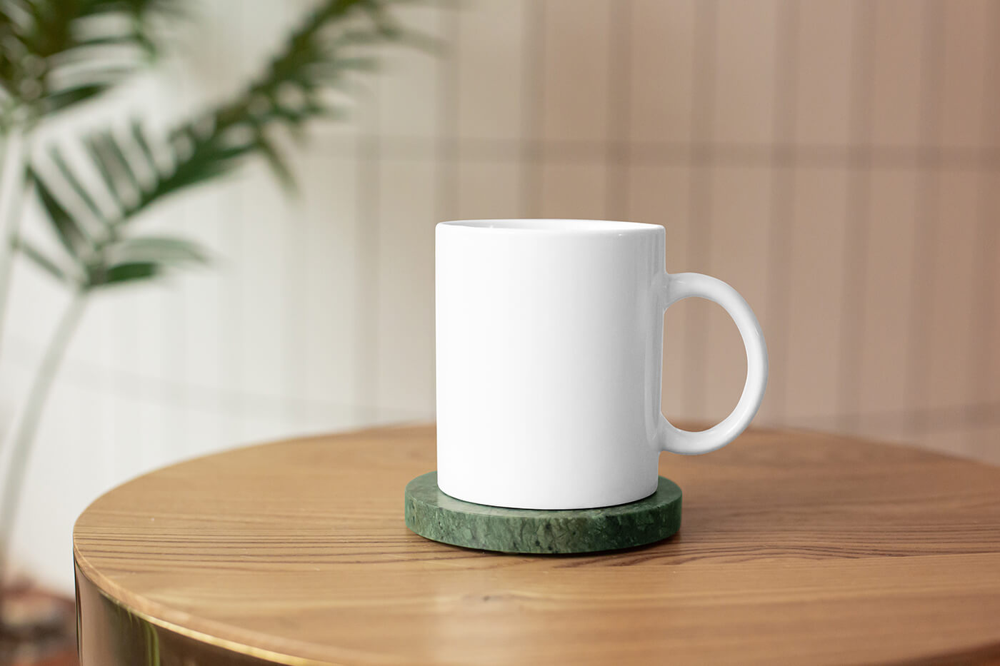Free Ceramic Mug on Stand Mockup