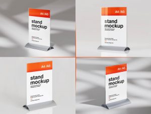 Free Desk Stand Mockup