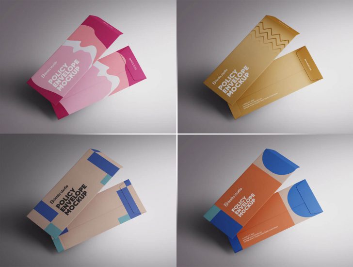 Free Business Two Side Envelope Cover Mockup PSD PsFiles