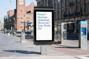 Free Street Digital Poster Mockup