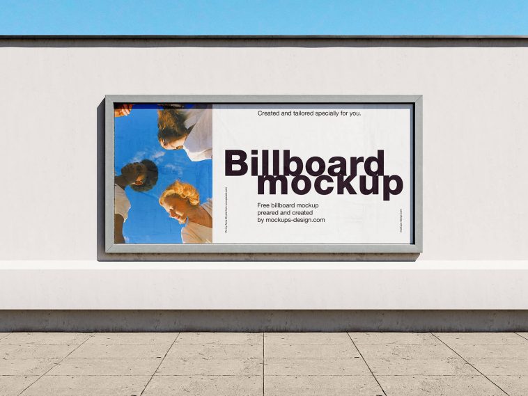 Clean And Simple Billboard Mockup