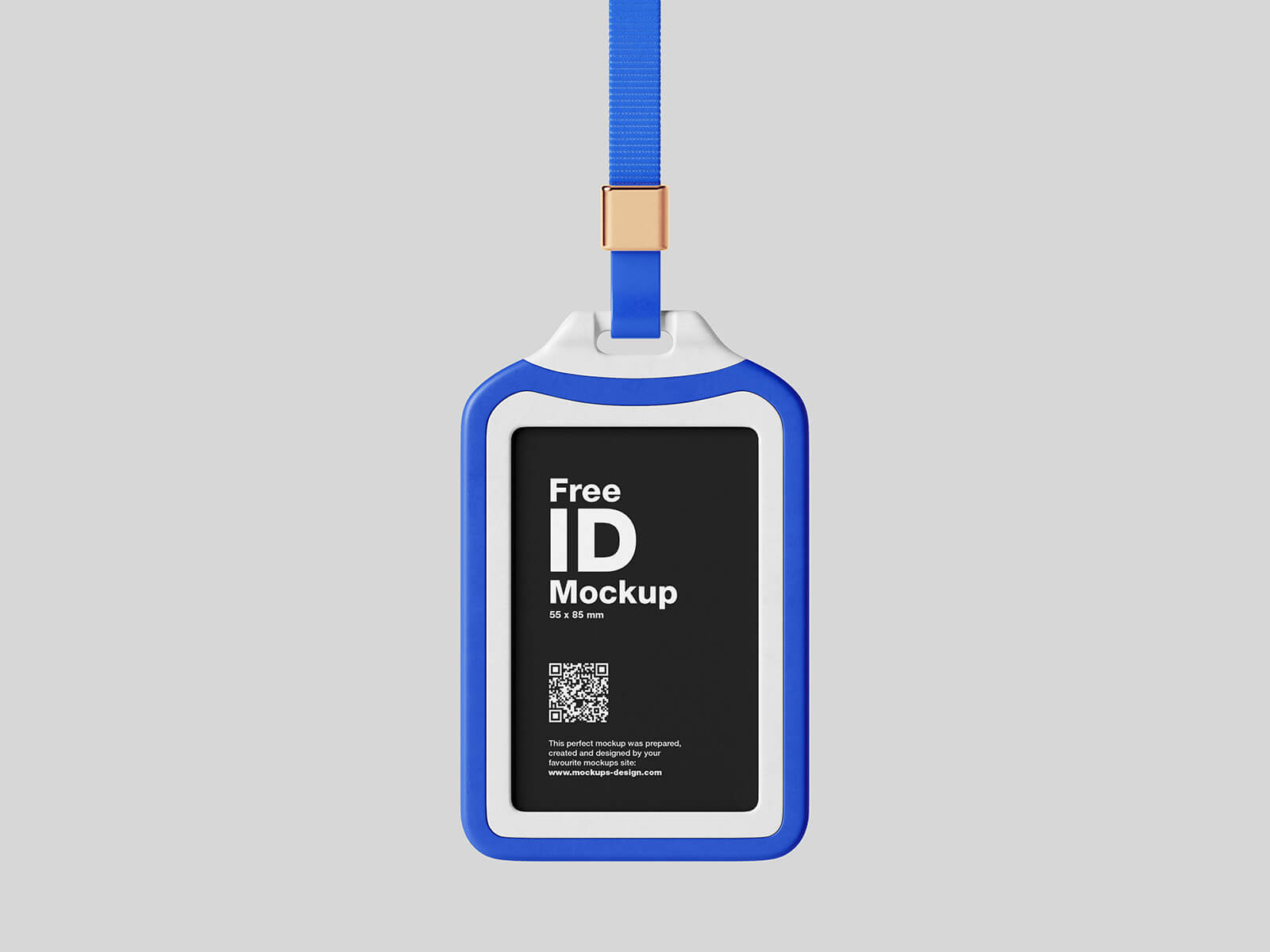 4 Free Plastic Case ID Card Mockup PSD Set