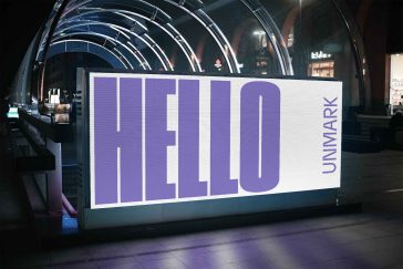 Horizontal Screen Billboard Mockup