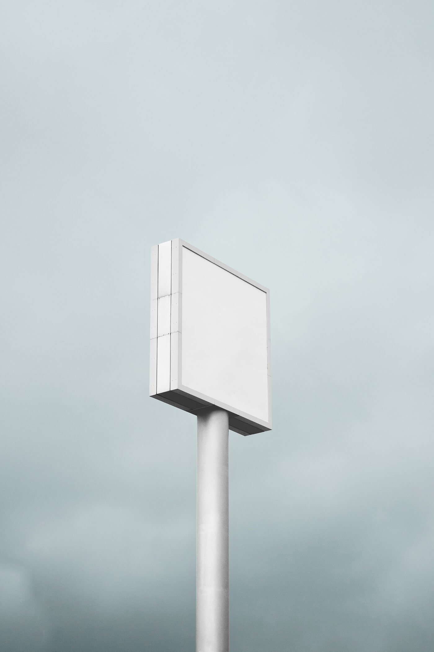 Free Standing Square Billboard Mockup