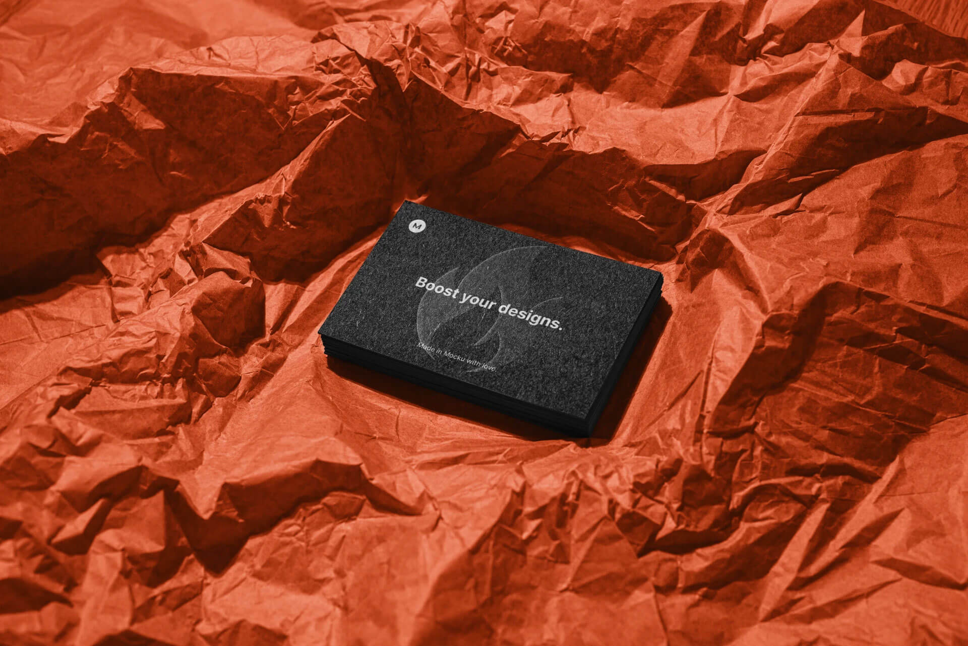 Business Card with Silk Paper Mockup Vol. 1