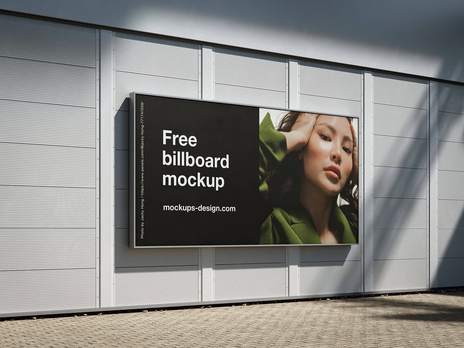 4 Free Customizable Mounted Billboard Mockup PSD Files