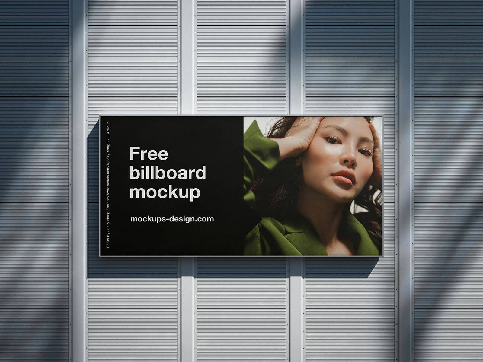 4 Free Customizable Mounted Billboard Mockup PSD Files